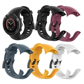 

Silicone Replacement Watchband Strap Simplicity Moderate Softness Wearing Comfort for Suunto 5 Watch Band Wrist Bracelet