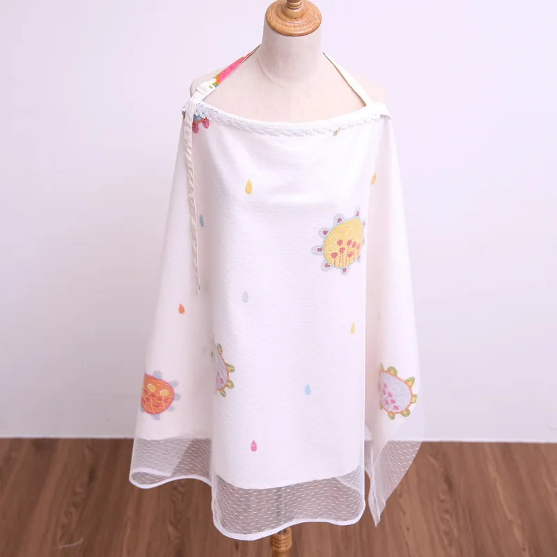 Pattern O Хлопковый дышащий чехол для грудного вскармливания, детский передник для кормления, шарф, Детское Пончо для грудного вскармливания, чехол для коляски 70*110 см - Цвет: Pattern O