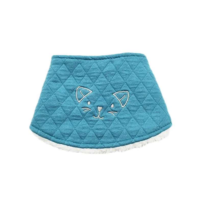 bib blue Теплая шапка кролика, детская зимняя шапка с ушками, шапка-ушанка для маленьких мальчиков и девочек, детский чепчик шапка для новорожденного - Цвет: bib blue