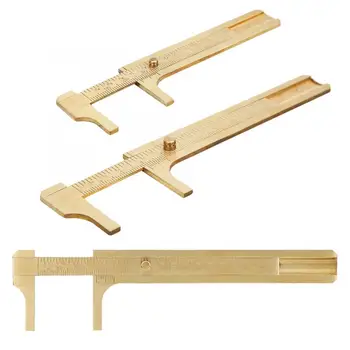 

Double Scale Vernier Caliper Brass Jewelry Maker Measuring Ruler Authenticate Caliper Chemistry