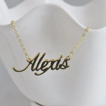 

Personalized Gifts Name Necklace Customized Nameplate Necklaces Custom Stainless Steel English Style Personalized Jewelry