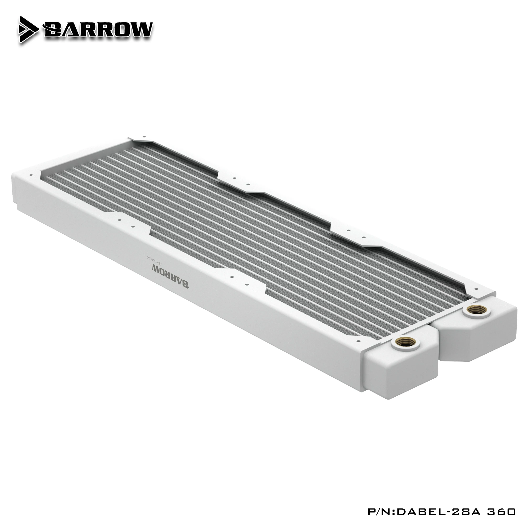 Carrinho de Mão Dabel28a 28 mm 12cm Ventila o Permutador de Calor Branco do Radiador de Cobre 120 mm 240 mm 360 mm 480 mm o - Imagem 4