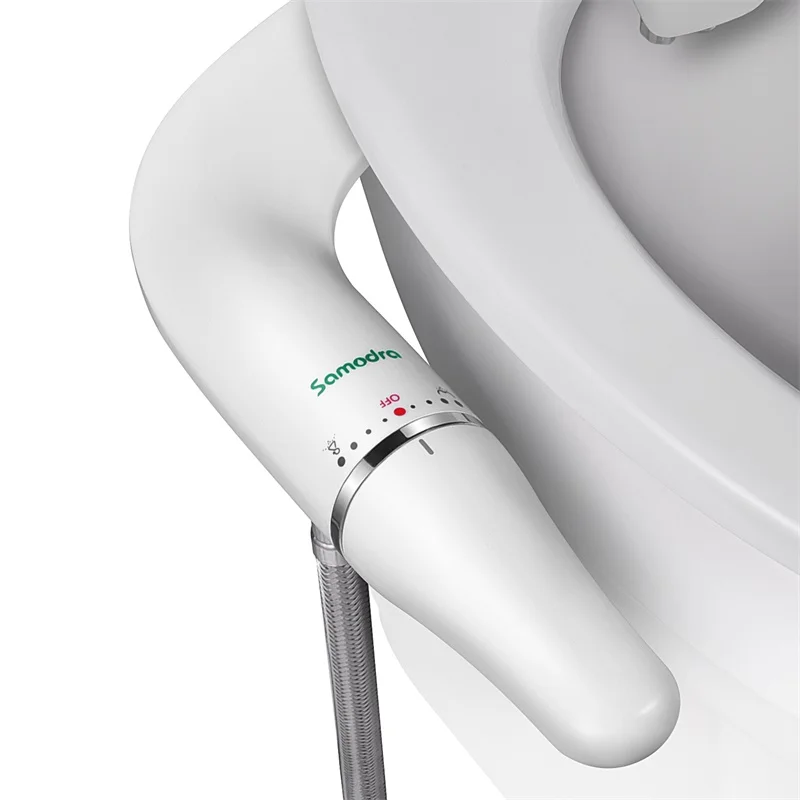 SAMODRA Bidet Attachment Ultra Slim Toilet Seat Attachment With Brass Inlet Adjustable Water Pressure Self cleaning|Bidets| - AliExpress