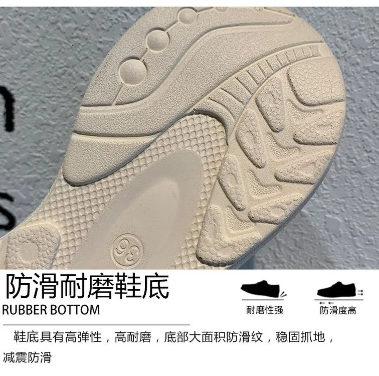 Women Platform Chunky Sneakers Casual Shoes Korean Fashion Winter Female Khaki Lace Up Comfortable Running Brand Dad Shoes Woman