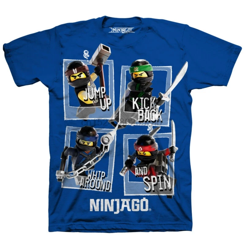 NINJAGO COLE LLOYD JAY &amp KAI/синяя Футболка NWT для мальчиков размеры 4 5 6 7 8 или 10 12 | Мужская