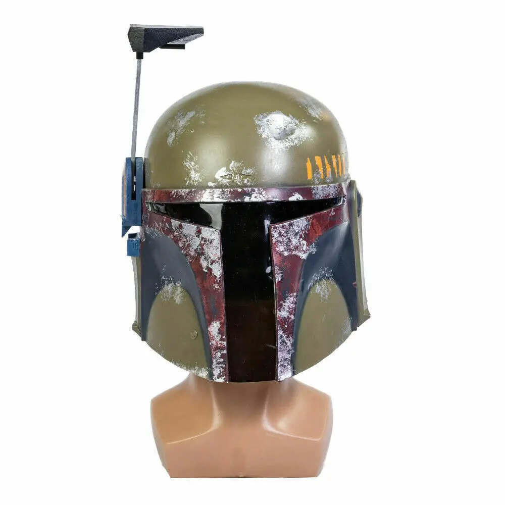 XCOSER Star Wars 9 Boba Fett Helmet - The Mandalorian Full Head Mask Cosplay Prop Movie Replica - New Men's Costume image 2