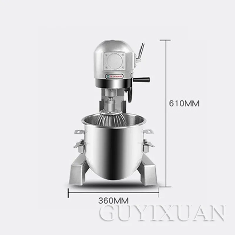 10L commercial multi-function food mixer chef and noodle machine milk machine beater mixer make bread tools