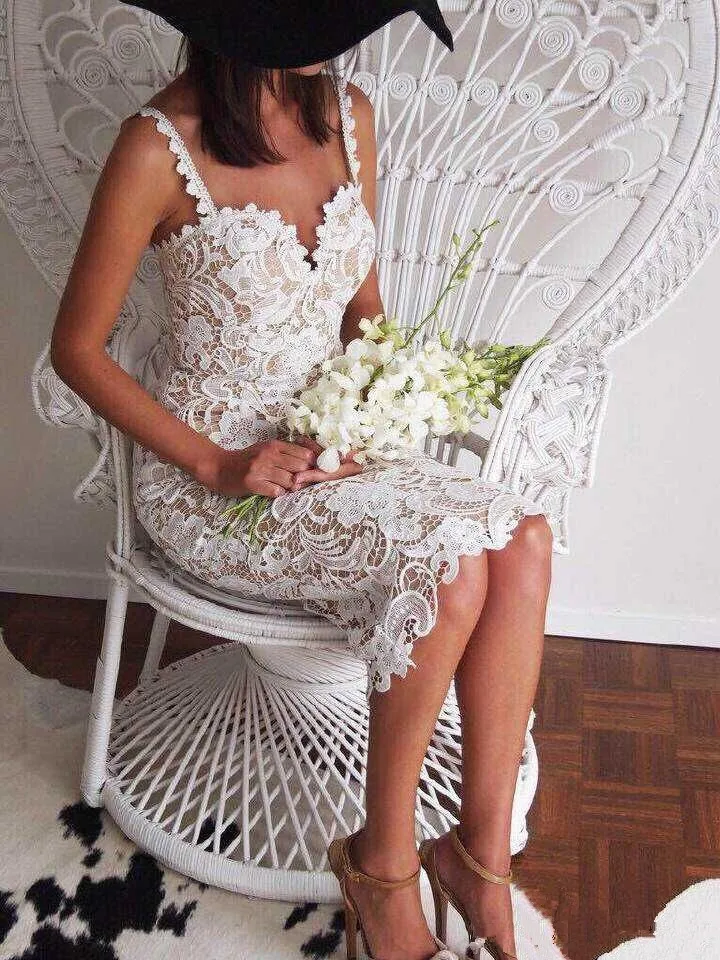 Платье на тонких бретельках; Новинка года; vestido curto; соблазнительное кружевное платье для выпускного вечера; платье подружки невесты длиной до середины икры; вечерние платья