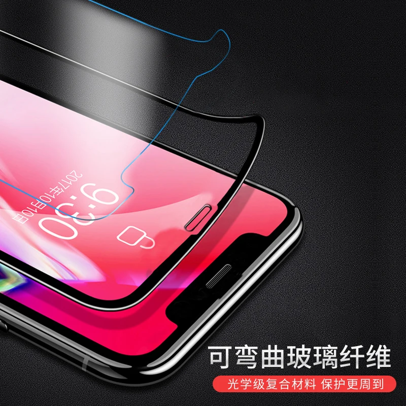 Remax 0,15 мм ультра-тонкий сильнее 360 градусов изгиб 9d стекло для iphone7/8/7 plus/8 plus/x/xs/xr/xsmax/11/11pro/11pro max