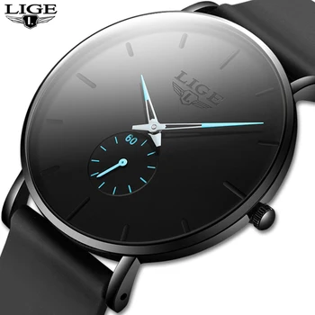 

2020 New Quartz Watches for Men Leather Strap Male Sport Wristwatch LIGE Top Luxury Brand Business Clock Men Watch Reloj Hombres