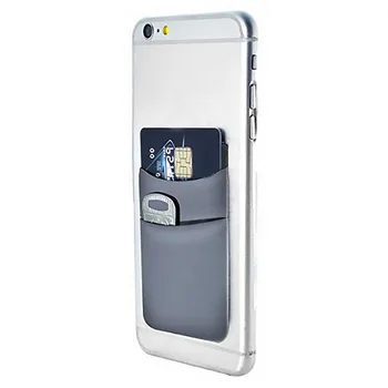 

Card Holder Credit Purse Phone Wallet Case Stick On Pocket Stretchy Adhesive Pouch