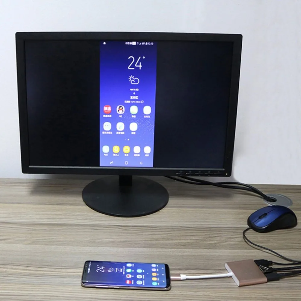 

USB Type C To HDMI USB 3.0 Charging Adapter Converter USB-C 3.1 Hub Adapter for MacBook Pro Pixel Huawei Mate10