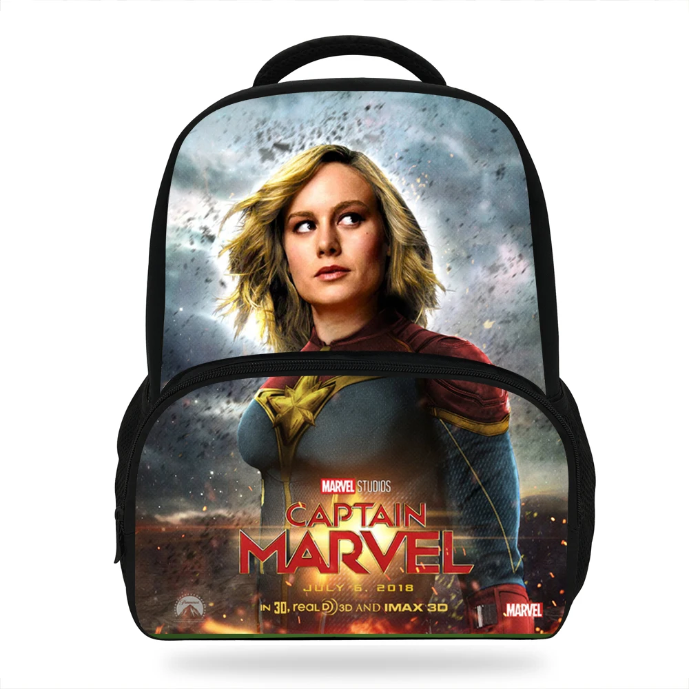 14inch Popular Captain Marvel Character Backpack Rucksack School Bag For Girl Kids Bag Backpack For Boys