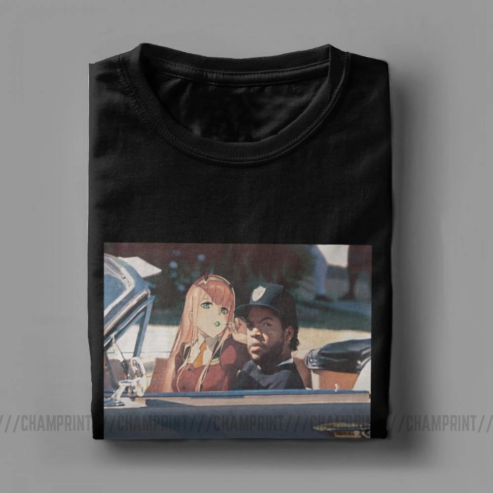 Футболка Zero Two Ice Cube Darling In The Franxx для мужчин футболки с коротким рукавом хлопковая