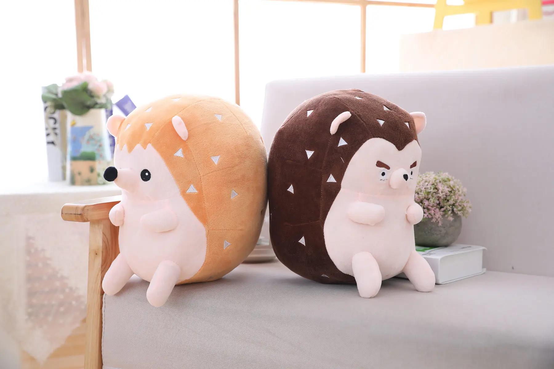 1 pc/25 50 см, симпатичные, с плюшевым ежом; игрушка мягкие Животные с плюшевым ежом; кукла подушка для сна, игрушки для детей, подарок ко дню рождения