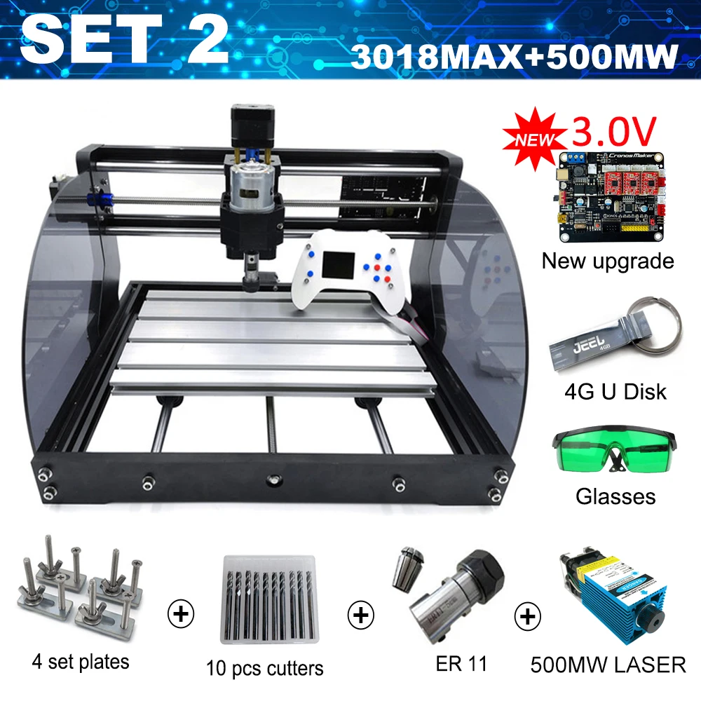 Оранжевый Обновленная версия CNC 3018 Max лазерный гравер GRBL с автономным DIY 3 оси PBC фрезерный лазерный гравировальный станок деревянный маршрутизатор - Цвет: Оранжевый