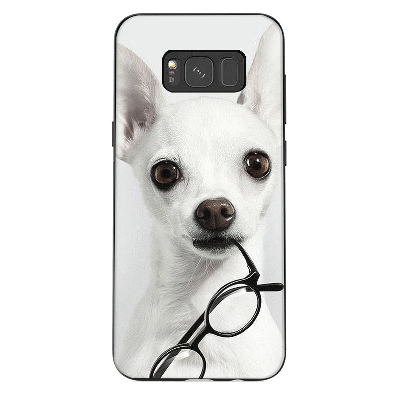 Чехол для телефона для samsung J6 A70 A60 A50 A40 A30 A20 A10 A9 A8 A7 6 A5 A3 чехол с надписью "Я люблю мою собака породы Чихуахуа Мопс Обложка с рисунком в виде ракушки