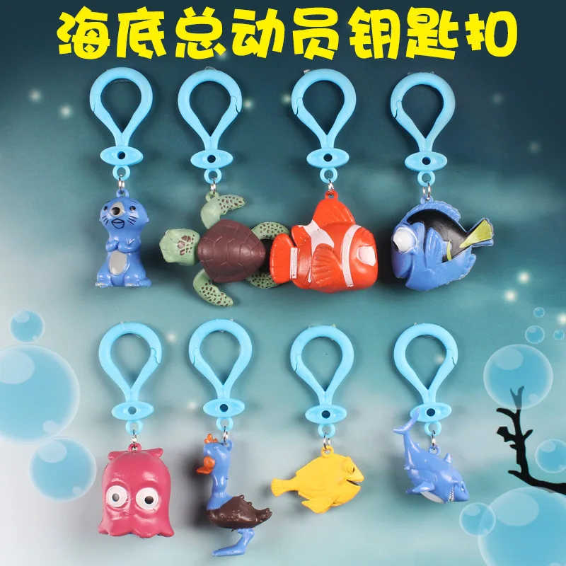

Finding Nemo Clownfish Nemo Garage Kit Car Decoration Keychain Dolly Bruce Octopus Model