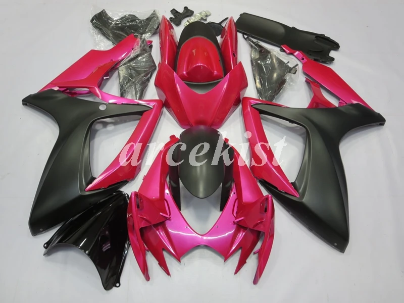 4 подарки ABS мотоцикл Полный обтекатели комплект подходит для Suzuki GSX-R 600 750 2006 2007 06 07 GSXR600 GSXR750 Пользовательские красный черный