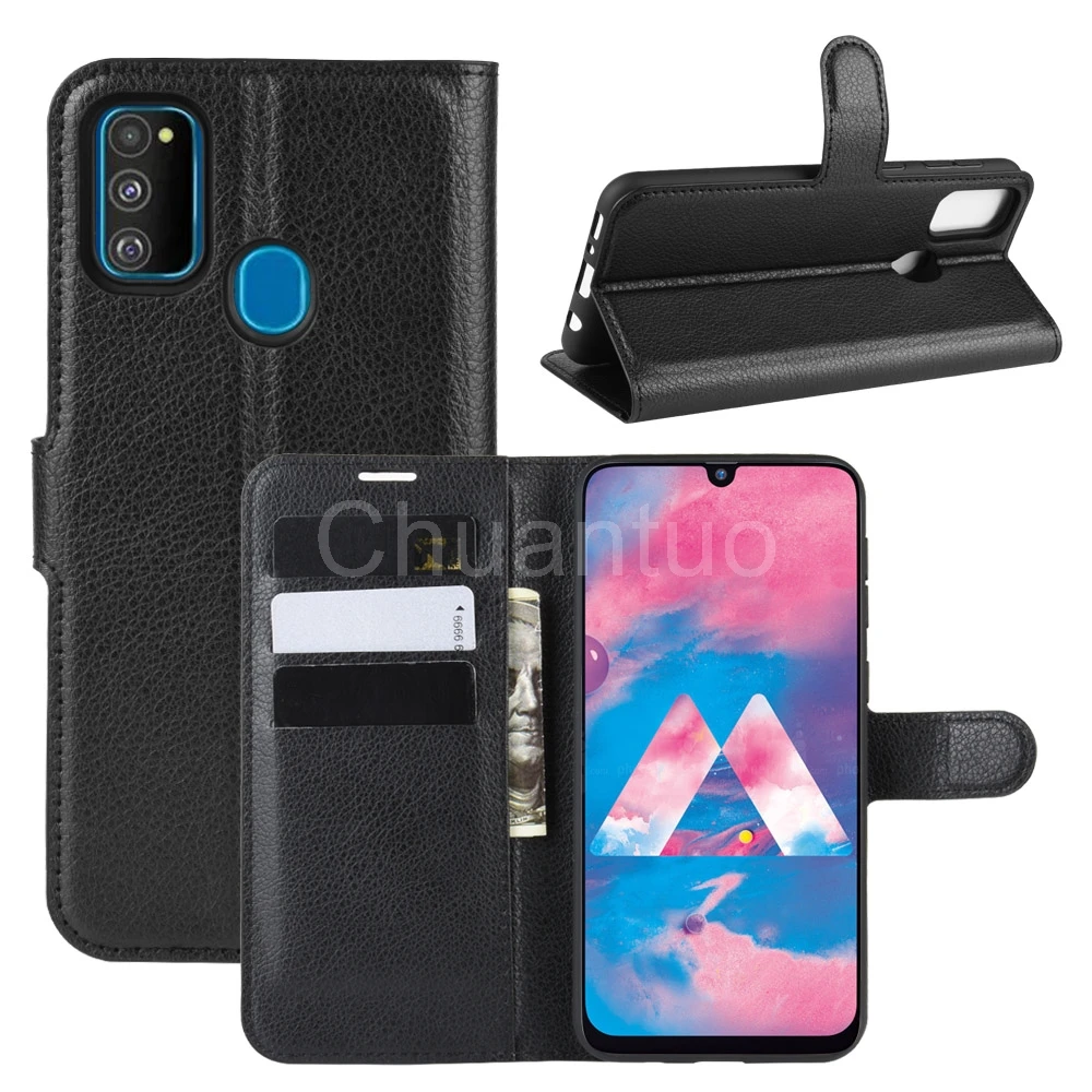 Чехол-книжка из искусственной кожи для Samsung Galaxy M30S чехол-кошелек с откидной