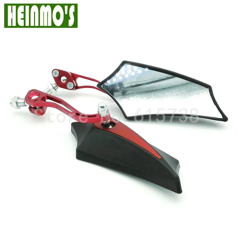 Зеркало заднего вида для мотоцикла универсальное красное зеркало s 10 мм|motorcycle