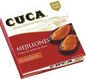 

Cuca Mejillones Fritos En Escabeche 8 Unidades
