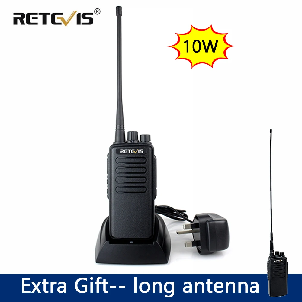 10W Powerful Walkie Talkie Long Range Retevis RT1 VHF UHF 3000mAh Battery Two-way Radio walkie-talkie for Hunting 10 km Business