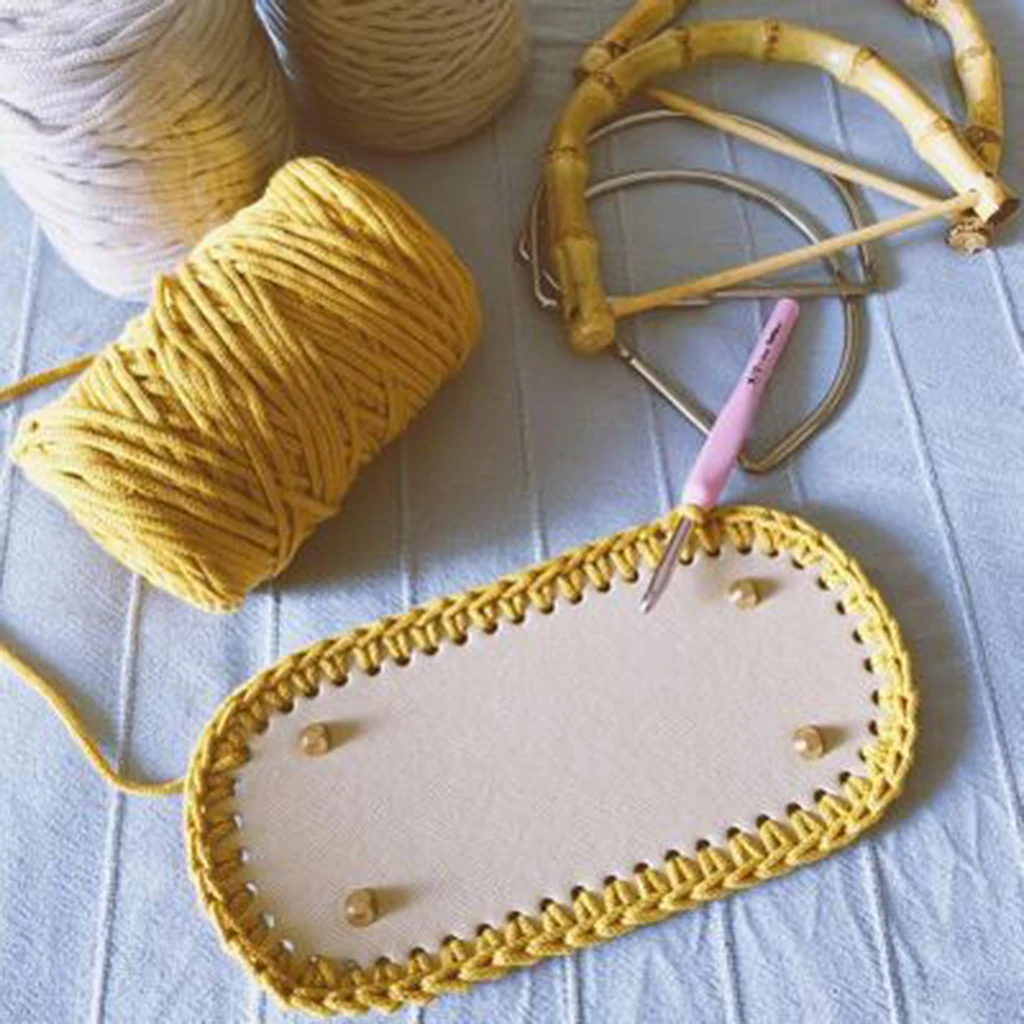Купить DIY сумки нижний Коврик Pad предварительно просверленные вязание крючком вставка | Детали и аксессуары для сумок (4001291401494)