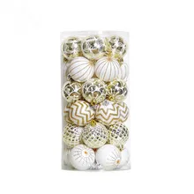 30 шт. Рождественский чистый белый шар форма дерева кулон безделушки плюшевые пены украшения для рождественской елки для праздников и вечеринок украшения