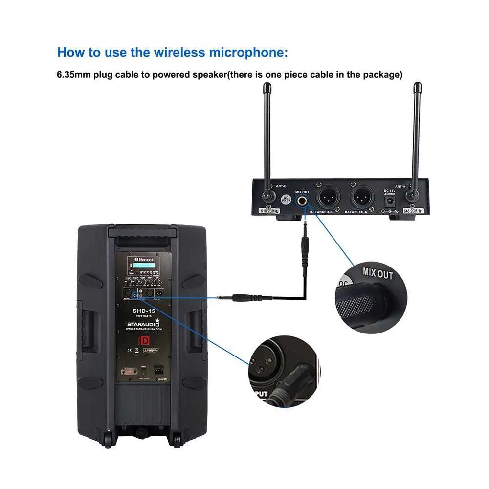 dj party wireless mics for stage