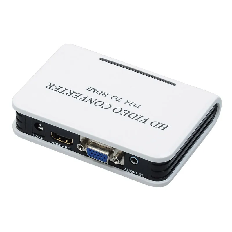 1080P Аудио VGA к HDMI HD HDTV видео конвертер коробка адаптер для ПК/ноутбука/DVD