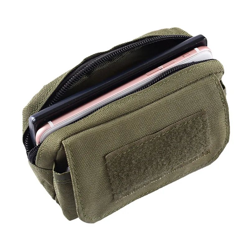 

Nylon Tactical Utility Pouch Wterproof Outdoor Pocket Mini Molle Pouch Waist Pack Wear-resistant Travel Sports Bag Phone Bag