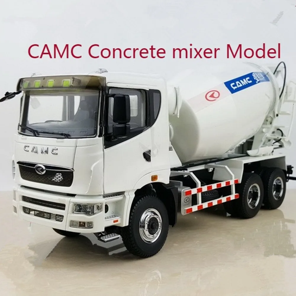 Оригинальная Авторизованная Подлинная 1:28 CAMC Бетономешалка модель строительная техника литая Модель Миксера для рождества