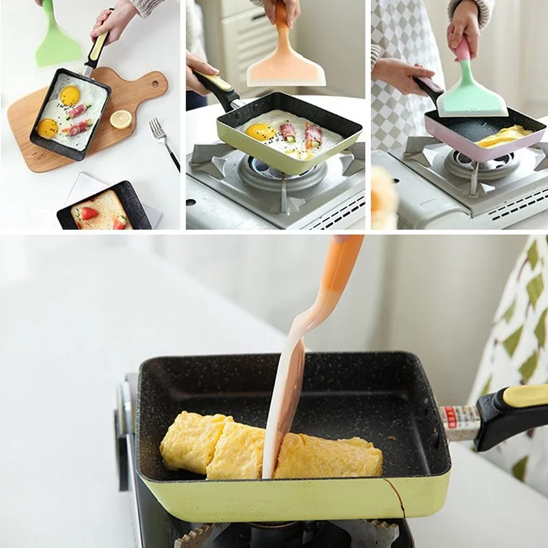  1PCS Silicone Shovel Baking & Pastry Spatulas Scraper Non-stick High Temperature Resistance Home Co