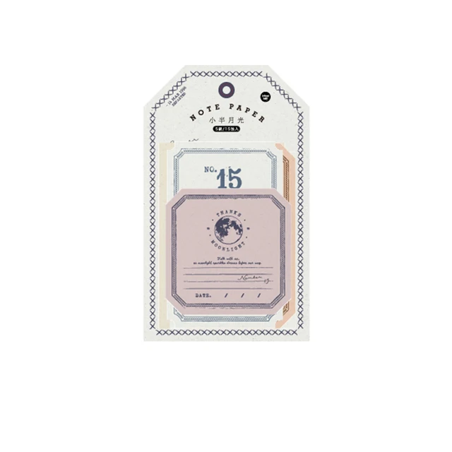 Journamm 15pcs Whale Kawaii Memo Pad Paper Planner To Do List Stationery Memo School Stationery Notepad School Sticky Notes C