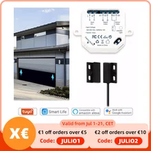 Tuya Smart Life Garage Door Sensor Opener Controller WiFi Switch Amazon Alexa Echo Google Home DIY Smart Home App Alert No Hub