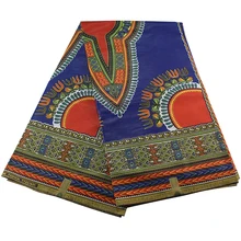 Хлопок дизайн африканская восковая ткань синий и красный Африканский набивной воск ткань Нигерия Анкара Pagnes 6 ярдов