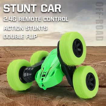 

RC Car Remote Control Toy Car With 2.4G 4CH Stunt Drift Deformation Buggy Rock Crawler Roll Car Flip Kids Robot Toys for Gifts
