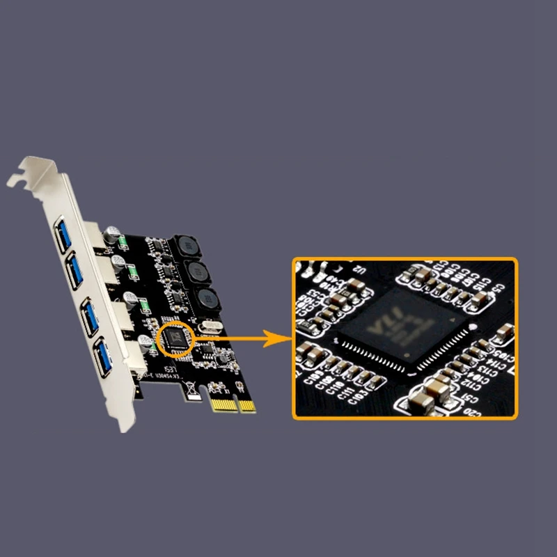 4 порта USB 3,0 PCI-E карта расширения внешняя USB3.0 PCIe карта для настольного ПК компьютера