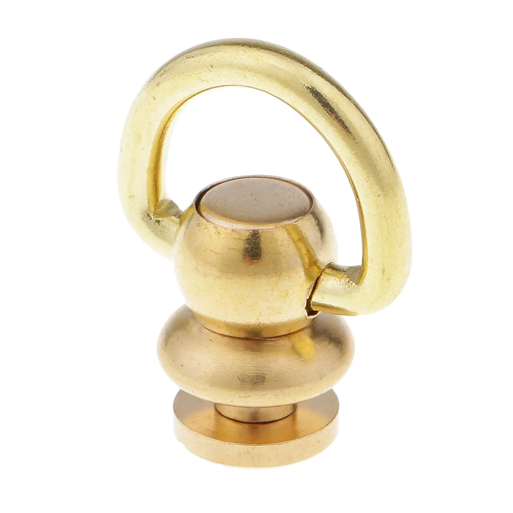 Metal Ball Post With D Ring Rivet Stud Nail Chicago Screw Back Leather Craft