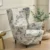 Solid Color Wing Chair Cover Stretch Polyester Armchair Covers Nordic Removable Relax Sofa Slipcovers With Seat Cushion Covers 12