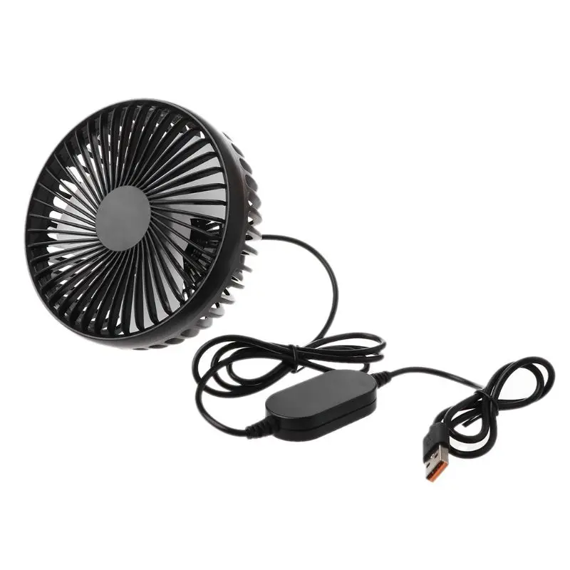 

Universal Universal 5V 360 Degree Rotation Adjustable Angle Car Air Vent USB Fan 3 Speed Electric Air Blower Cooling Fan with ON