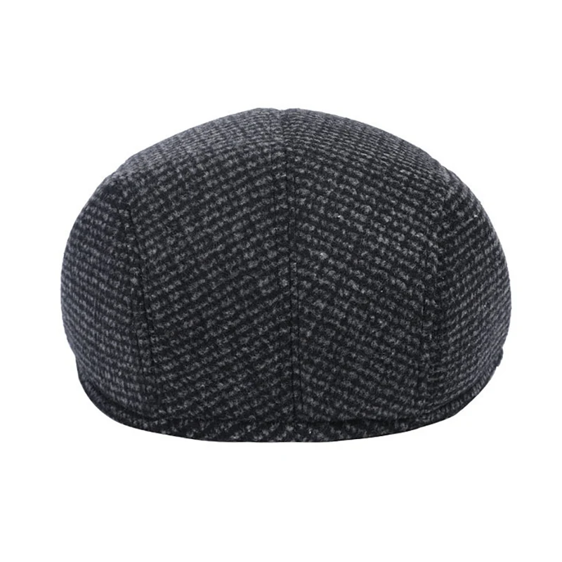 Шапка берет, мужская, для взрослых, елочка, тепловая, хлопок, фуражка, для улицы, осень, зима, шерстяная шапка, головной убор, одежда, аксессуары. w