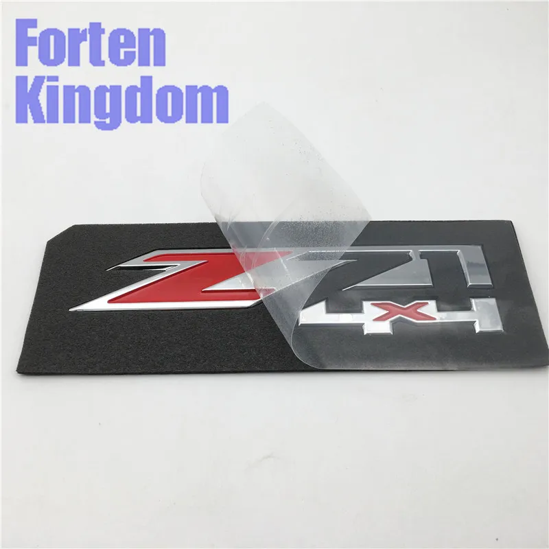 Forten Kingdom 2 шт. слово Z71 4x4 ABS пластик красный и хром багажник автомобиля эмблема 3D Письмо значок наклейка