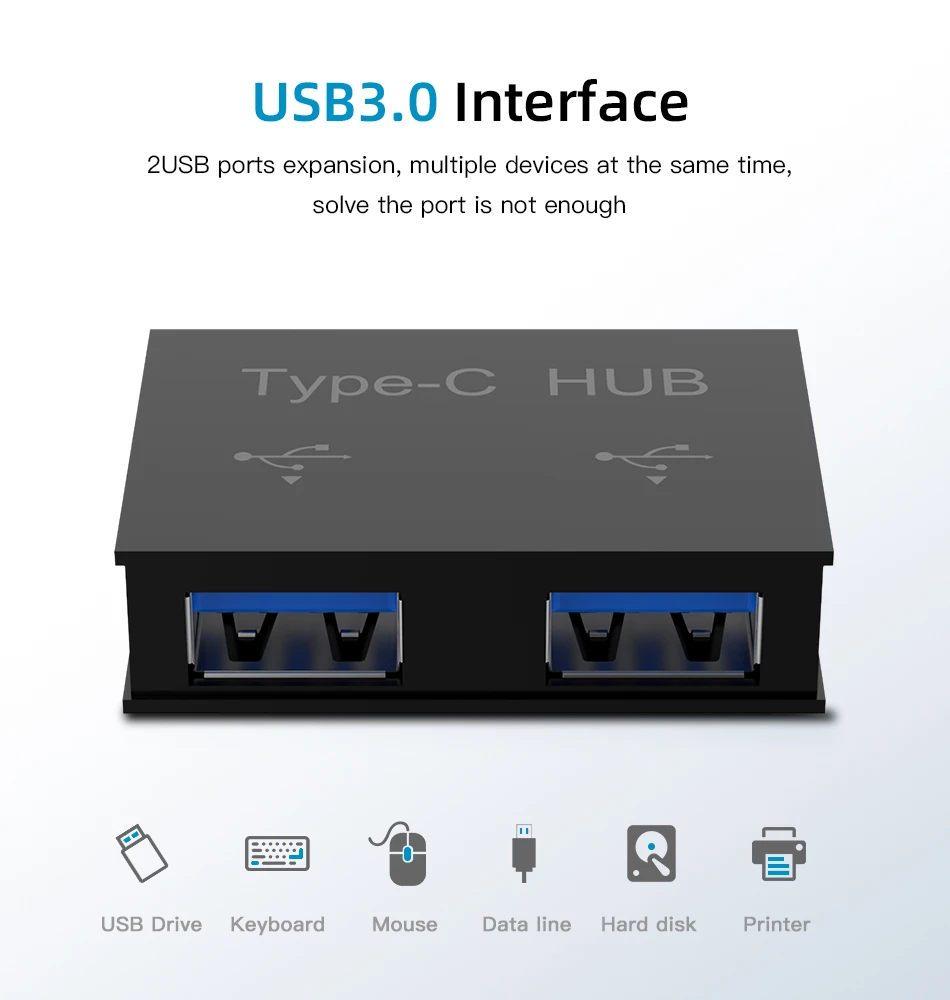 Robotsky usb type C концентратор OTG конвертер для huawei P20 samsung S9 мобильный телефон USB C Быстрый зарядный кабель Разъем для Macbook Pro
