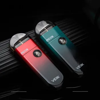 

2020 New Arrival Veiik Moos Vape Pod System Kit 1100mah 15w Cartridge 1.2ohm E Cigarette Ceramic Coil Black