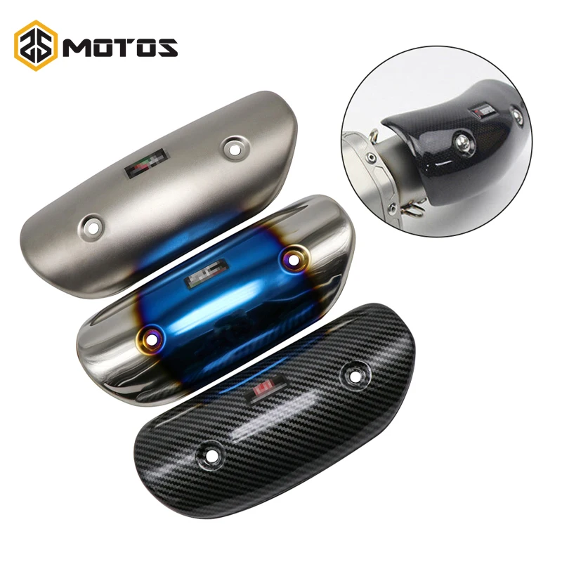 Универсальный протектор выхлопных газов из нержавеющей стали для мотоциклов ZS