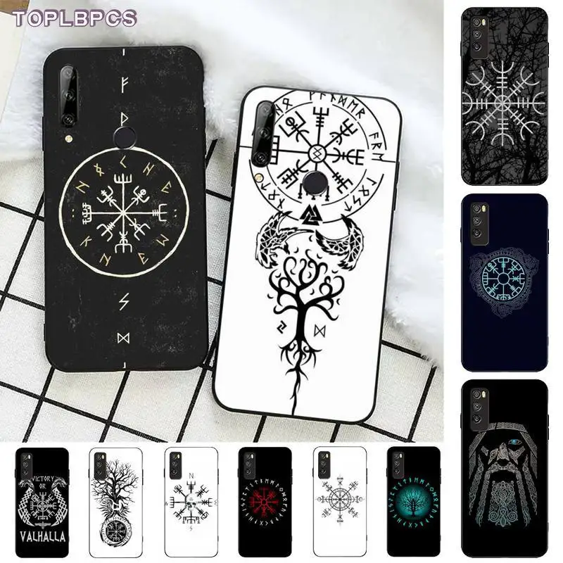 TOPLBPCS Viking Vegvisir Odin Nordic мягкий резиновый чехол для телефона Huawei Honor 8x9 10 20 V 30 pro lite view 7A
