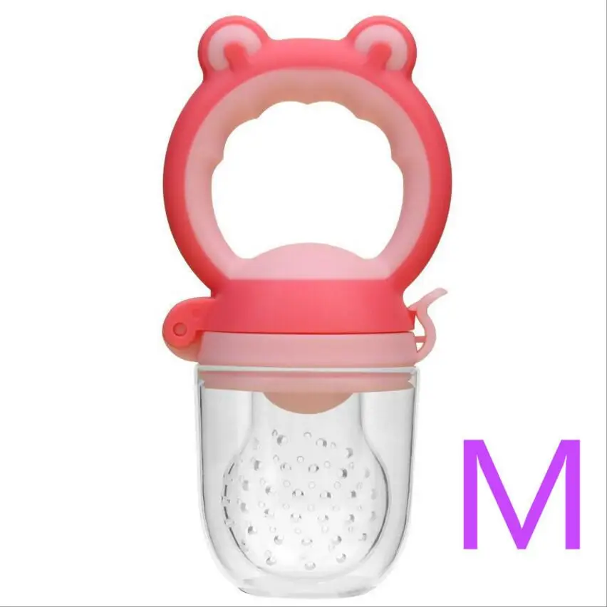 Pink M Детская соска, контейнер для сосок, безопасные инструменты для ухода за продуктами, ножницы для кормления детей, машина для приготовления свежих продуктов, фруктов, овощей, мельницы, диспенсер - Цвет: Pink M