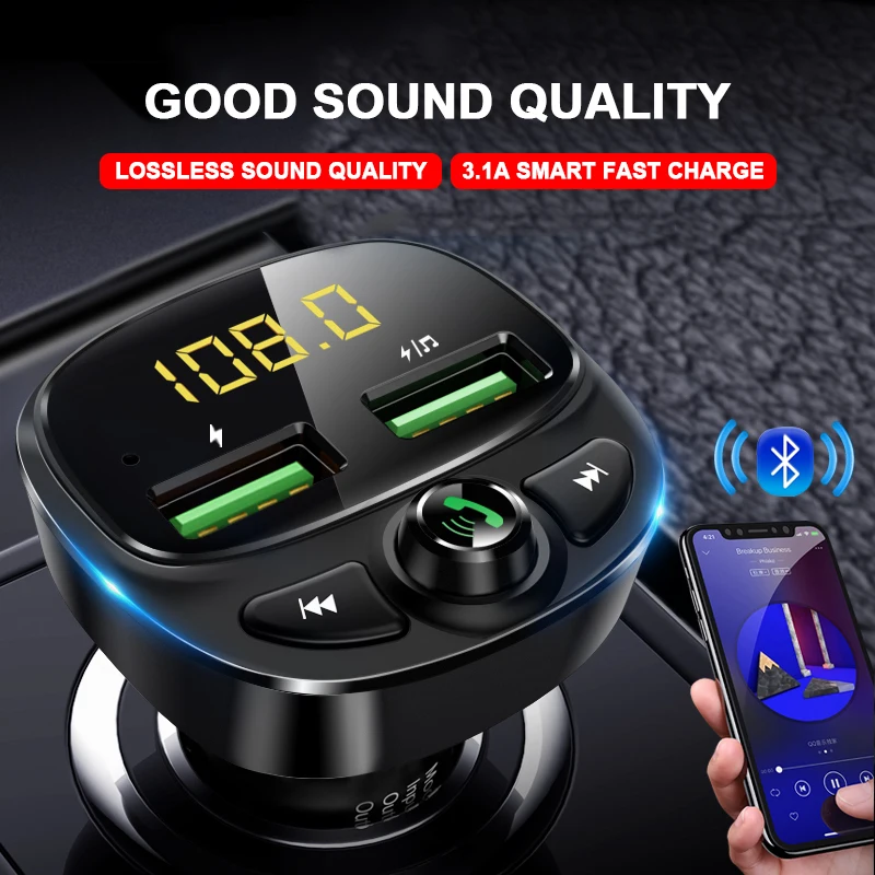 Bluetooth FM передатчик для автомобиля Fm модулятор Handsfree держатель телефона